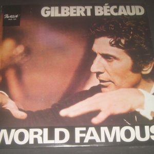 Gilbert Becaud – World Famous Portrait SHZE 390 Israeli LP EX Israel 1972