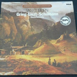 Grieg , Liszt , Schumann Piano Concertos Cliburn Ormandy Reiner RCA 2 lp ex