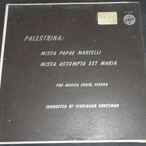 Grossmann – Palestrina Missa Papae Marcelli Pro Musica  Vox PL 10020 lp 1956