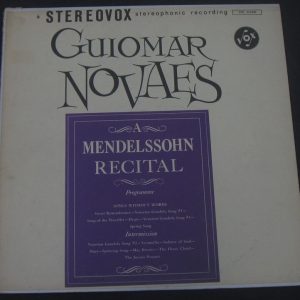 Guiomar Novaes – Piano Mendelssohn Recital VOX STPL 512.000 LP 1961