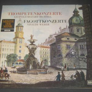 HELAERTS  / CUVIT – MOZART HUMMEL VIVALDI WEBER  Concertos DECCA  6.41865 lp EX