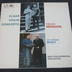 HMV ASD 2259 YEHUDI MENUHIN Elgar Adrian Boult Violin Concerto LP