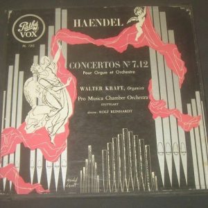 Handel Concertos No 7 & 12 Reinhardt  Kraft Pathe VOX PL 7202 2 LP Box  50’s