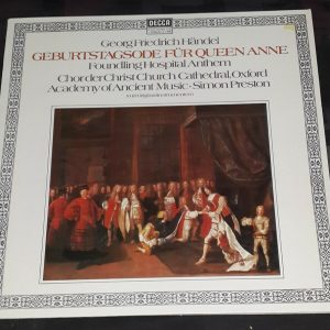 Handel Ode For The Birthday Of Queen Anne Simon Preston Decca ‎6.42054 LP EX