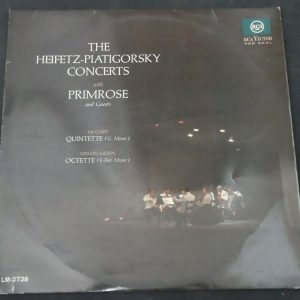 Heifetz Piatigorsky Primrose / Mozart – Mendelssohn RCA LM 2738 lp ed1 EX