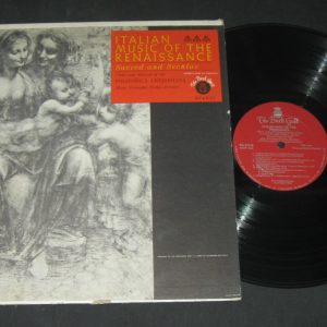 Italian Music of the Renaissance – Sacred & Secular Giuseppe Biella Vanguard  lp