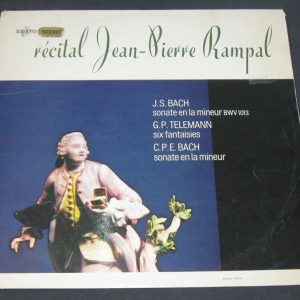 JEAN PIERRE RAMPAL Recital BACH , TELEMANN . ERATO STE 50165 lp