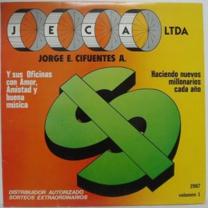 JORGE E. CIFUENTES A. – CON AMOR, AMISTAD Y BUENA MUSICA LP Rare Tango latin LP