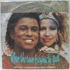 Jermaine Jackson & Pia Zadora – When The Rain Begins To Fall 7″ Single 1984