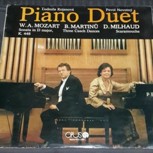 Kojanova , Pavol Novotny  ‎– Piano Duet  Opus lp Mozart , Martinu , Milhaud