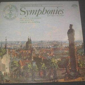 Kozeluh Symphony in F / G Hlavacek Supraphon 1 10 2078 LP EX