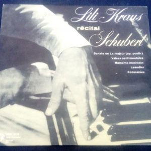 Lili Kraus – Recital / Franz Schubert MMS-2178 LP ED1 EX Piano