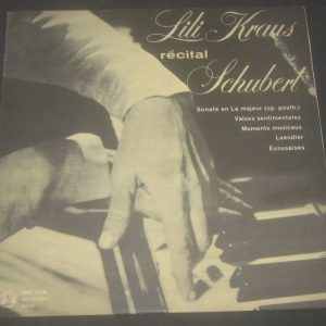 Lili Kraus – Recital / Franz Schubert  MMS-2178 lp Piano
