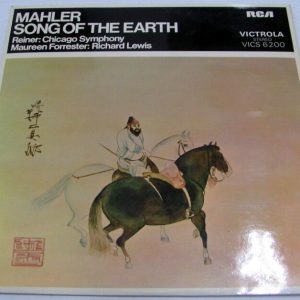 MAHLER – Song Of The Earth REINER Chicago Symphony Forrester Lewis RCA + Booklet