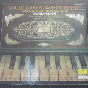 MOZART – Piano Concertos No 23 & 24 KEMPFF / LEITNER DGG 2535 204 lp EX-