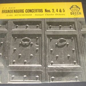 MUNCHINGER – bach brandenburg concertos 2 , 4 & 5 DECCA ACL 69 lp EX