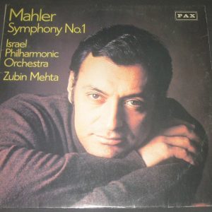 Mahler – Symphony No. 1 Zubin Mehta PAX LP (Decca SXL 6779)