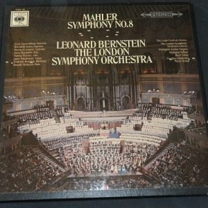 Mahler Symphony No. 8 Bernstein CBS ‎ SET 2013 2 LP Box EX