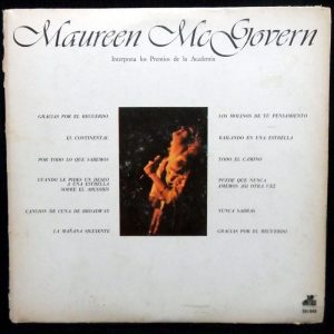 Maureen McGovern ‎- Academy Award Performance LP 1976 Argentina Pressing