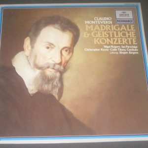 Monteverdi Madrigals & Sacred Concertos  Jurgen Jurgens ?Archiv 2547 041 LP EX