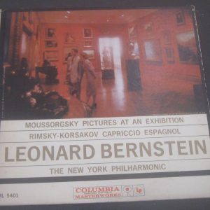 Moussorgsky Pictures Exhibition Korsakov Capriccio Bernstein Columbia ML 5401 LP