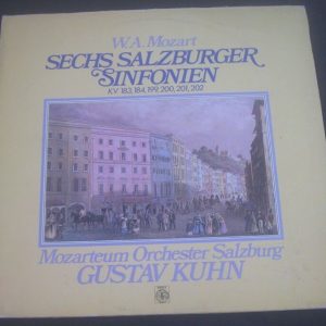 Mozart 6 Salzburger symphonies Gustav Kuhn Orbis 34 633 8 GATEFOLD 2 LP