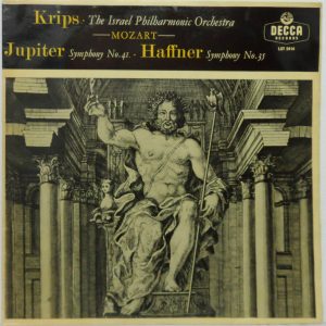 Mozart – Jupiter Symphony No. 41 Haffner Symphony No. 35 KRIPS DECCA LXT 5414