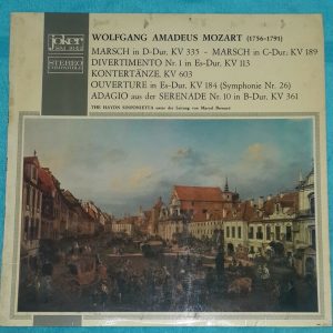 Mozart Marsch Divertimento Kontertänze Etc Marcel Bernard Joker SM 1042 LP