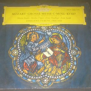 Mozart Mass in C minor Fricsay Stader DGG SLPM 138124 TULIPS LP EX GERMANY 1965
