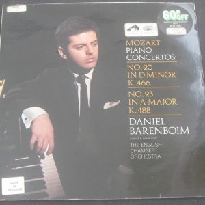 Mozart – Piano Concertos , Barenboim . HMV EMI ASD 2318 lp EX