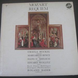 Mozart – Requiem Bader , Buckel , Bence , Mielsch , Wollitz  VOX STPL 512.740 lp