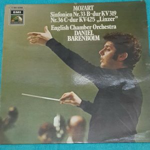 Mozart Symphonies: No. 36 / 33 Barenboim HMV EMI Electrola Gold label LP