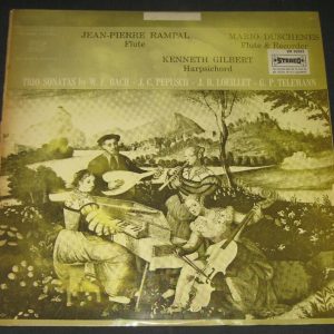 Musique baroque pour flute Rampal Duschenes Gilbert Baroque Records lp