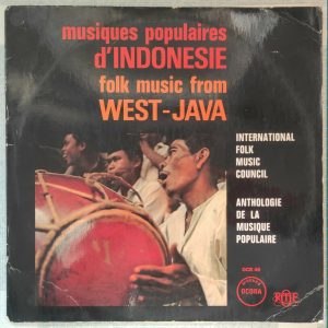 Musiques Populaires D’indonesie, Folk Music From West-Java LP 1968 Pacific Folk