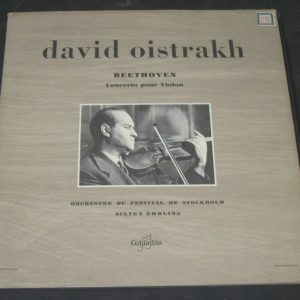 OISTRAKH / EHRLING – BEETHOVEN Violin Concerto COLUMBIA FCX 354 lp 50’s