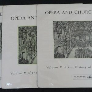 Opera And Church History Of Music HMV lot of 3 lp ex