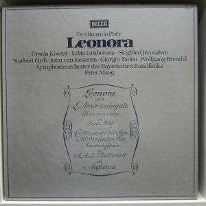 Paer – Leonora Maag Gruberova Koszut Kesteren Decca ‎ 6.35428  3 LP Box EX
