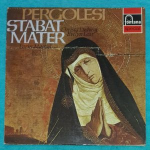 Pergolesi ‎- Stabat Mater Lear , Ludwig , Maazel Fontana 6540 045 LP EX