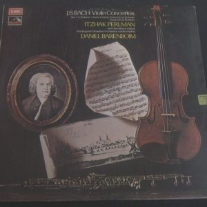 Perlman . Bach Violin Concertos. ASD 3076 LP