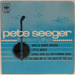 Pete Seeger – In Concert, Sings.. 7″ EP Rare Israel Pressing US 60s Country Rock
