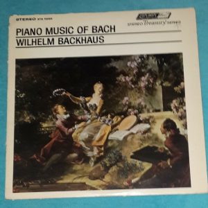 Piano Music Of Bach Piano – Wilhelm Backhaus  London Records  STS 15065 LP EX