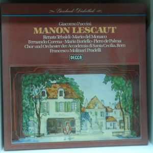 Puccini – Manon Lescaut  Del Monaco Tebaldi Molinari-Pradelli Decca 2 lp Box ex