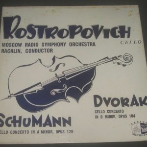 ROSTROPOVICH – Schumann / Dvorak Cello Concerto RACHLIN , PERIOD SHO 334 LP EX
