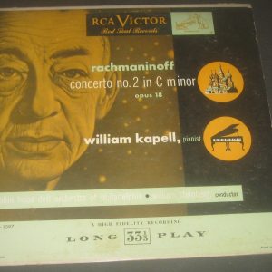 Rachmaninoff Concerto No. 2 Kapell / Steinberg RCA LM 1097 LP