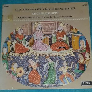 Ravel – Sheherazade Berlioz – Les Nuits D’ete Ansermet Crespin Decca 7023 LP