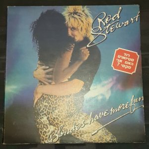 Rod Stewart – Blondes Have More Fun LP Israel RARE Israeli Pressing Hebrew title
