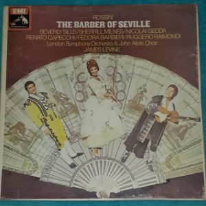 Rossini : The Barber Of Seville Sills  Gedda Levine HMV SLS 985 3 LP Box