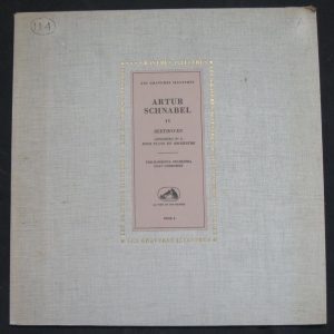 SCHNABEL Beethoven Concerto for Piano & Orchestra DOBROWEN HMV colh lp 56′