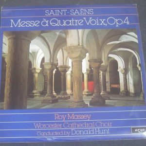 Saint-Saens Messe – Quatre Voix Donald Hunt Argo ZRG 889 lp EX