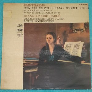Saint-Saens Piano Concertos Nos.1 & 3 Fourestier  Jeanne-Marie Darre Pathe LP